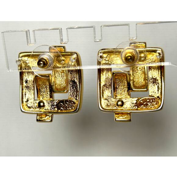 Joan Rivers Vintage Gold Plated Rhinestone Star Earrings - Picture 8 of 10